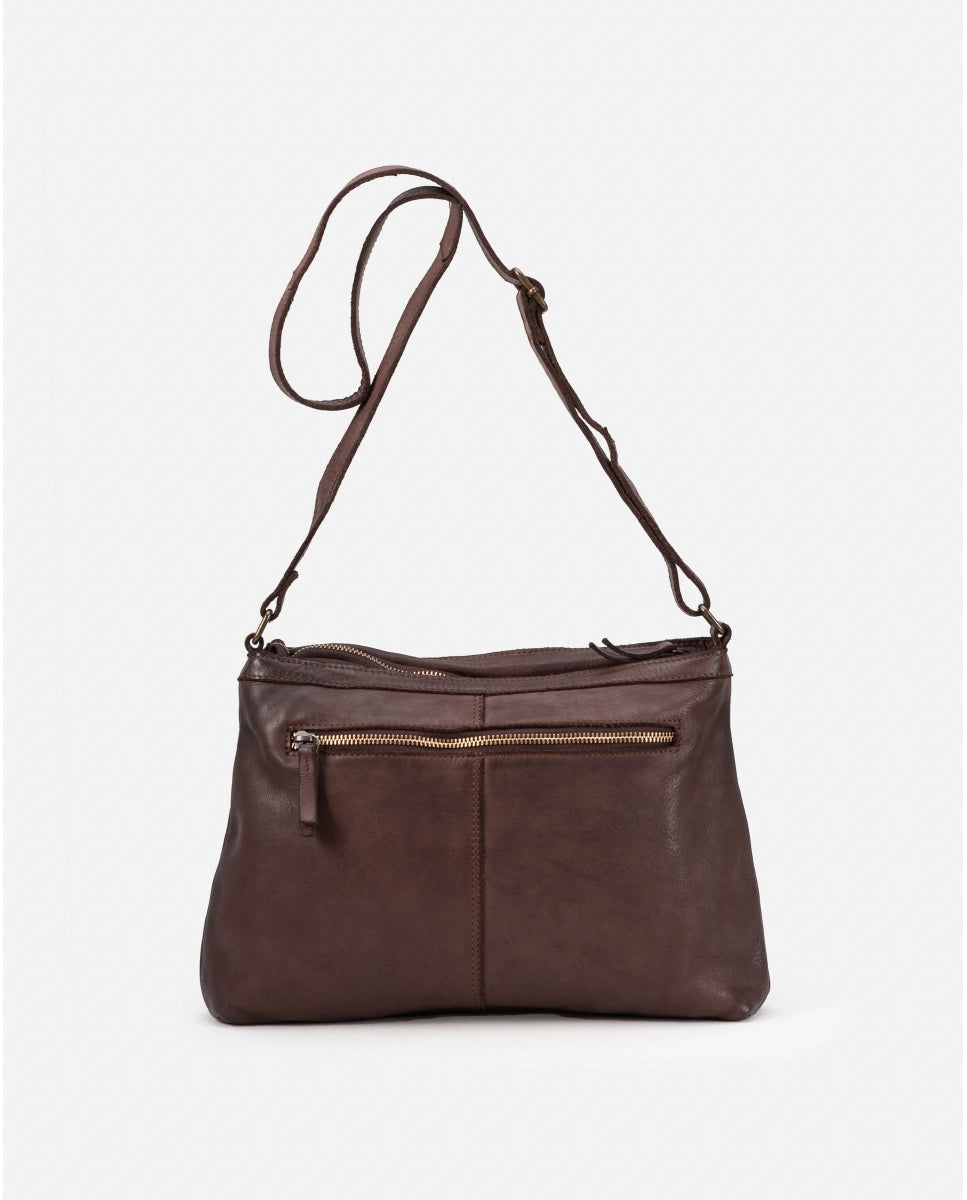 Boston Cross Bag in Dark Brown