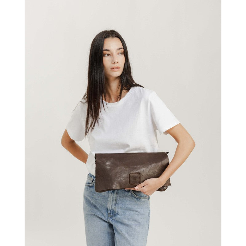 Boston Cross Bag in Dark Brown