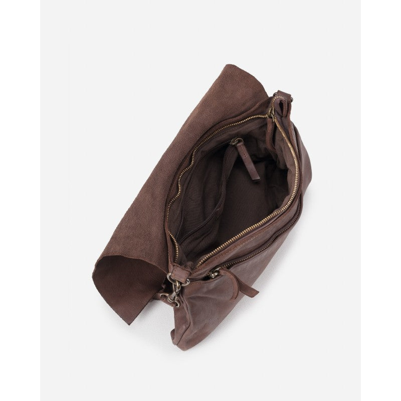 Boston Cross Bag in Dark Brown