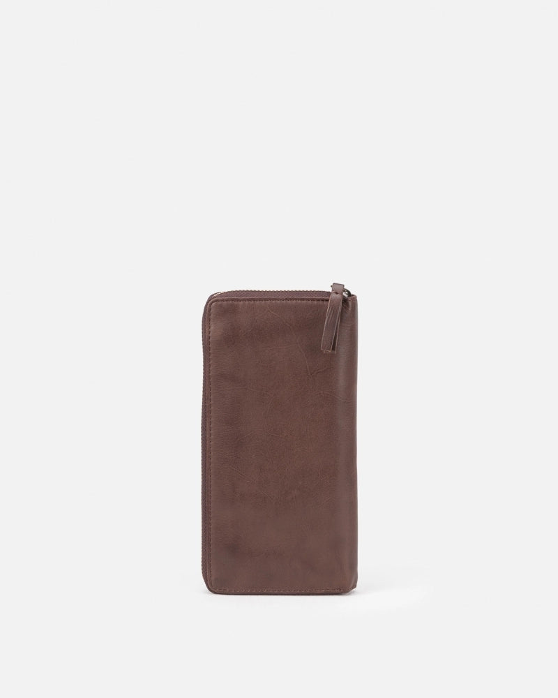 Boston Wallet in Dark Brown