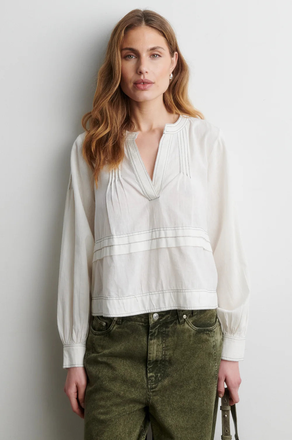 Livena Blouse in Egret