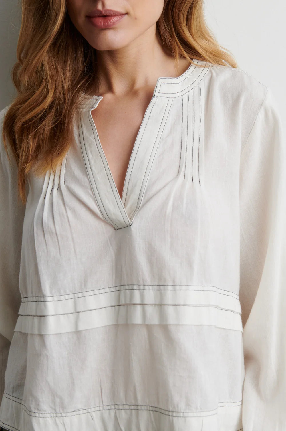 Livena Blouse in Egret