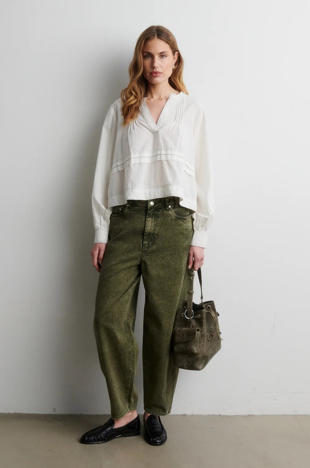Livena Blouse in Egret
