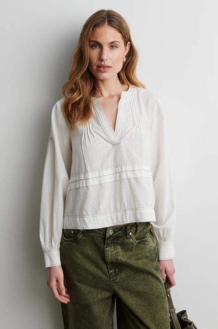 Livena Blouse in Egret