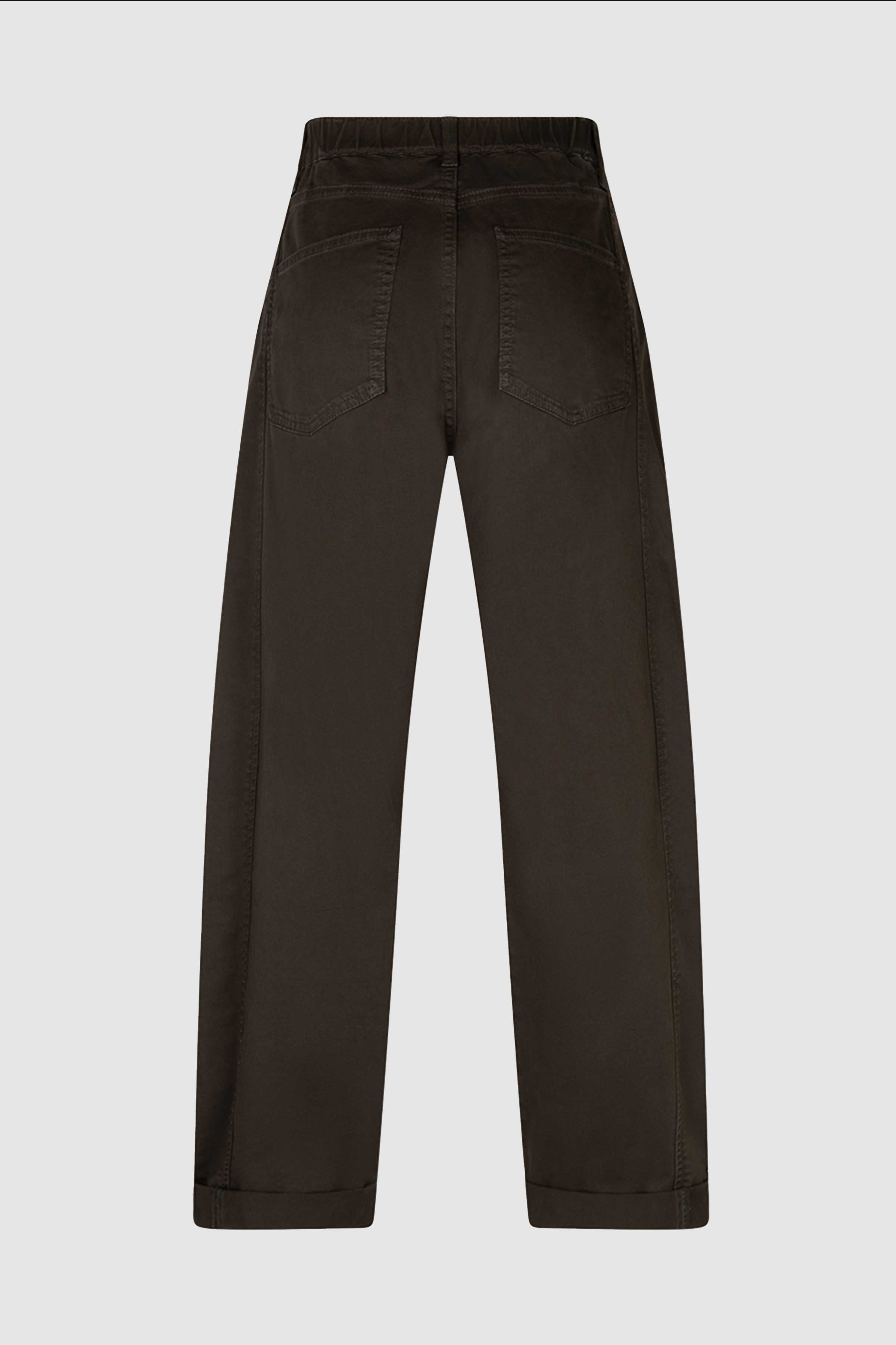 Margot Fine Twill Trousers in Dark Green