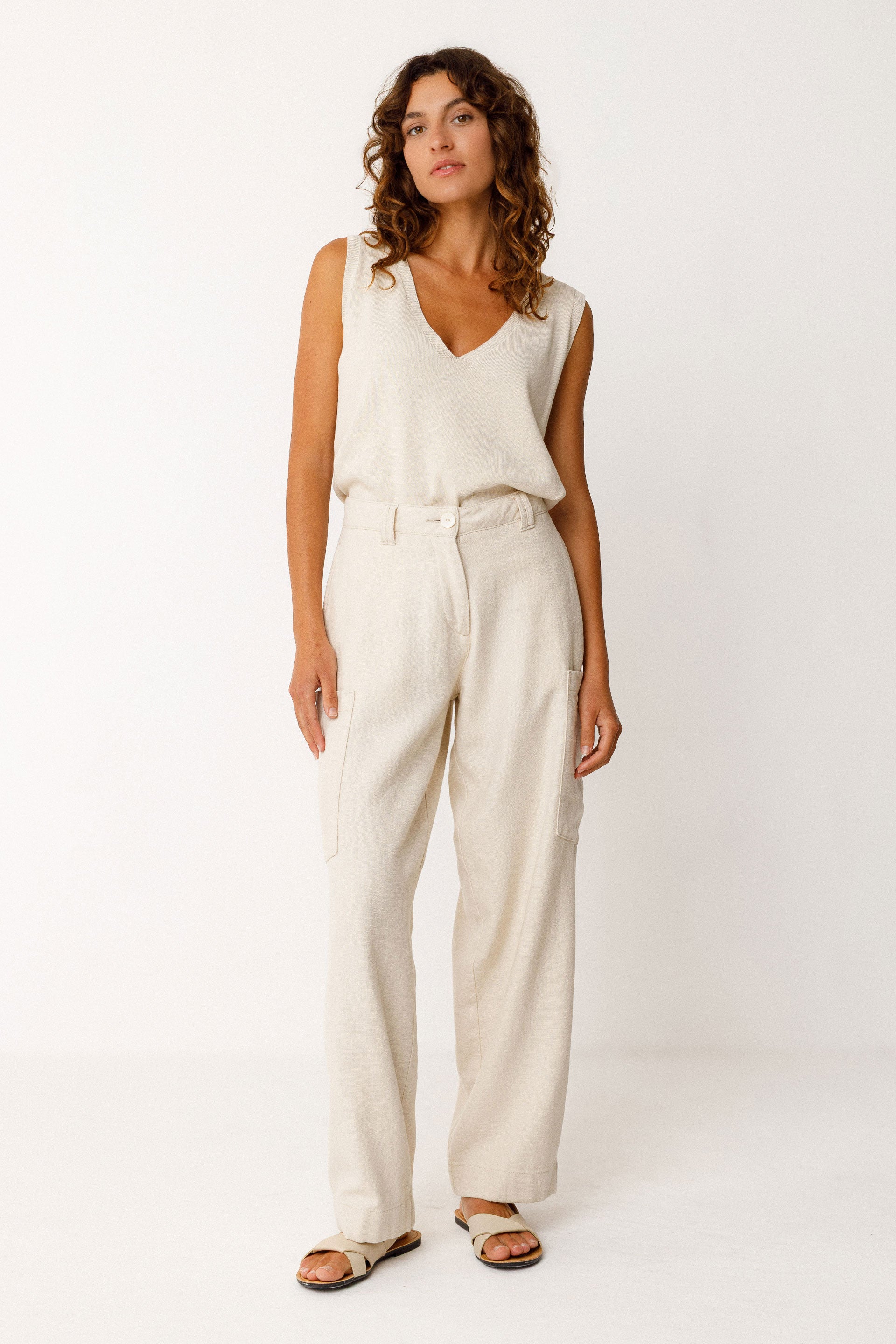Metxe Trouser in Ivory