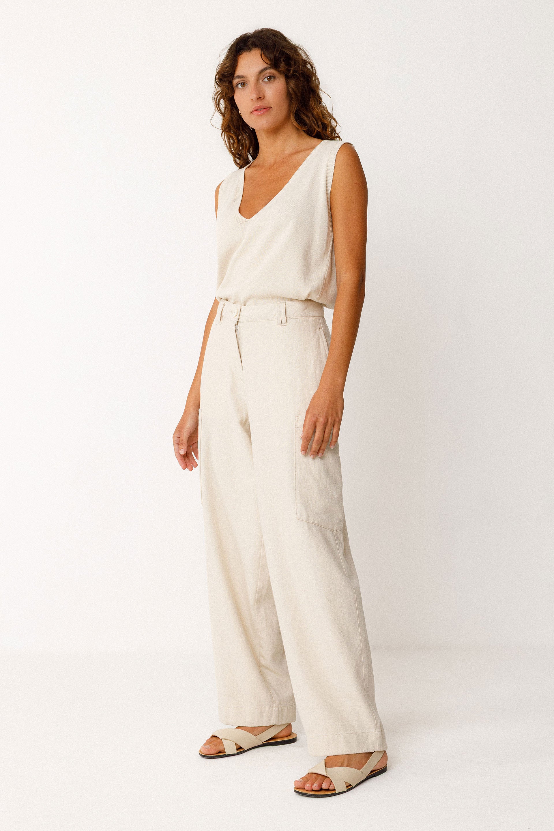 Metxe Trouser in Ivory