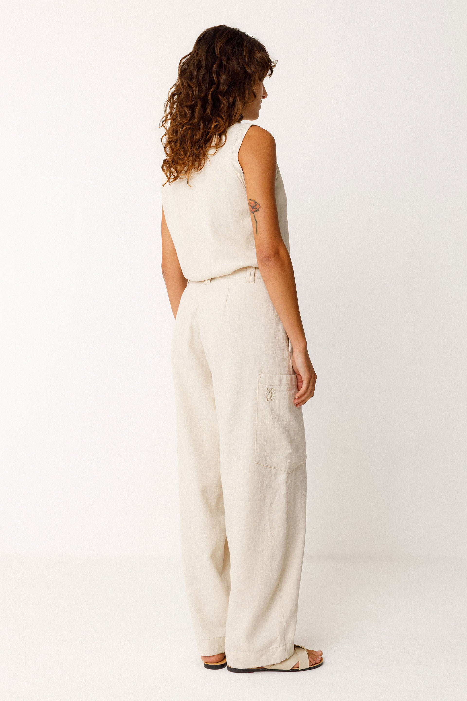 Metxe Trouser in Ivory
