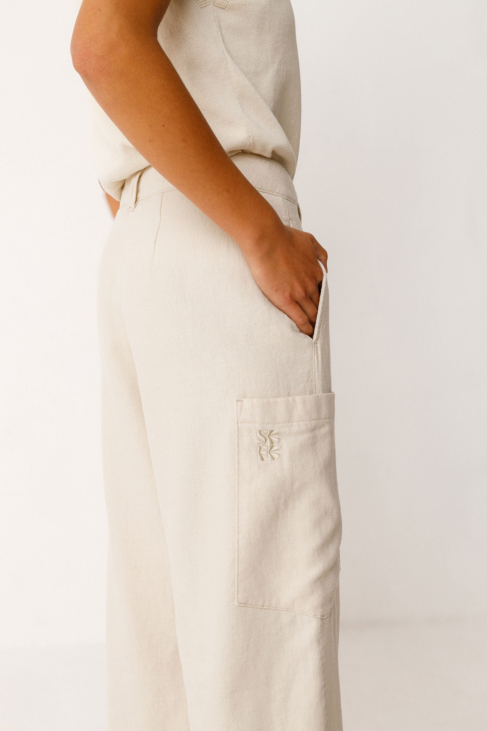 Metxe Trouser in Ivory