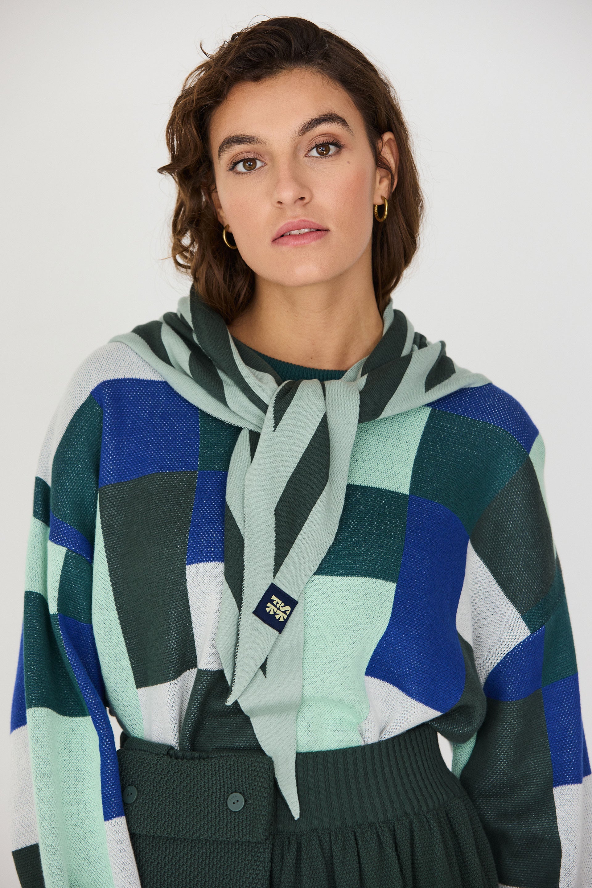 Muna-Gots Scarf in Dark Green