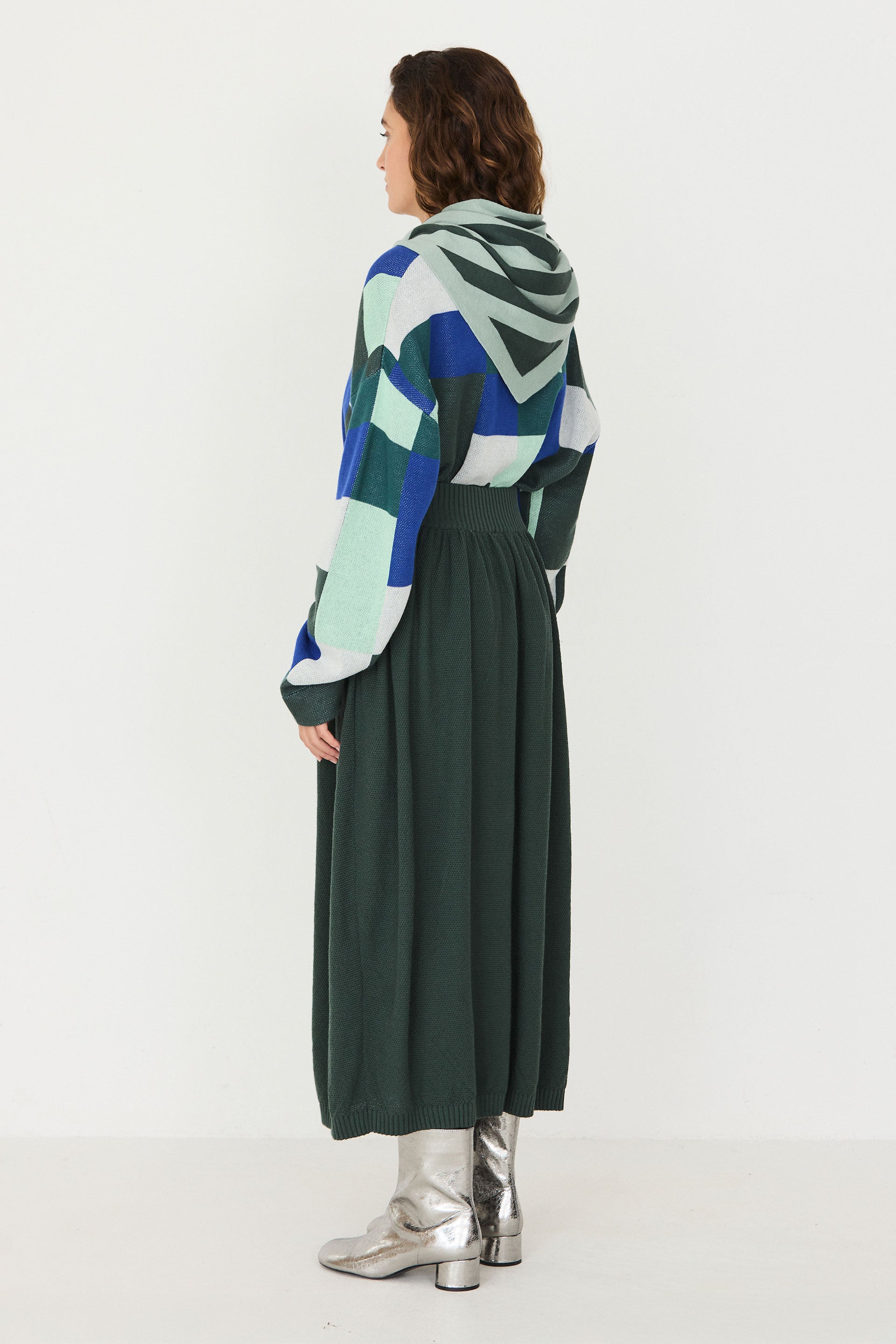 Muna-Gots Scarf in Dark Green