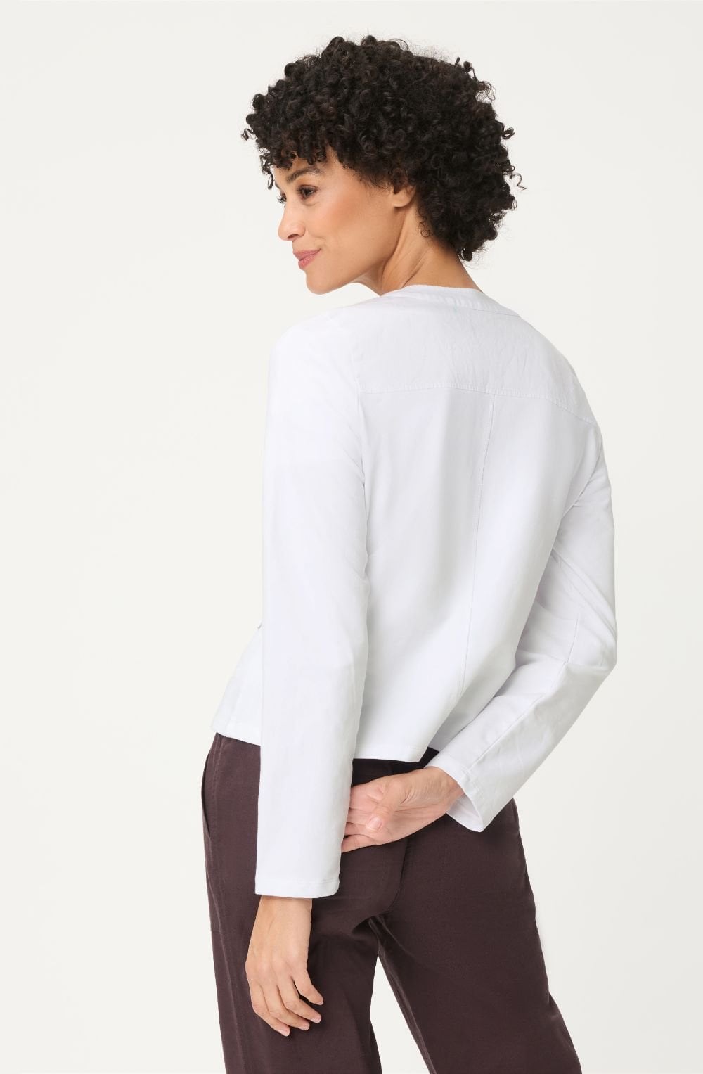 Jersey Jacket in White