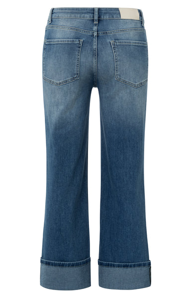 Roll Up Jeans in Blue Denim