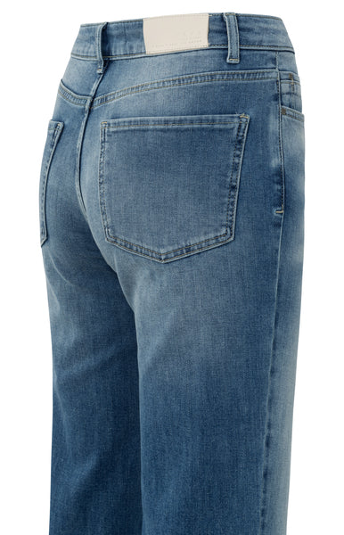 Roll Up Jeans in Blue Denim