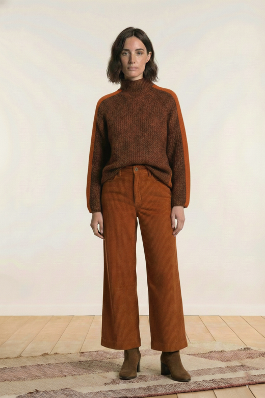Garbo Jumper in Curcuma/Orange