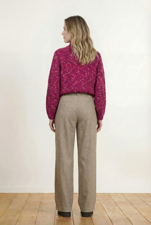 Grigio Knit in Purple Velvet