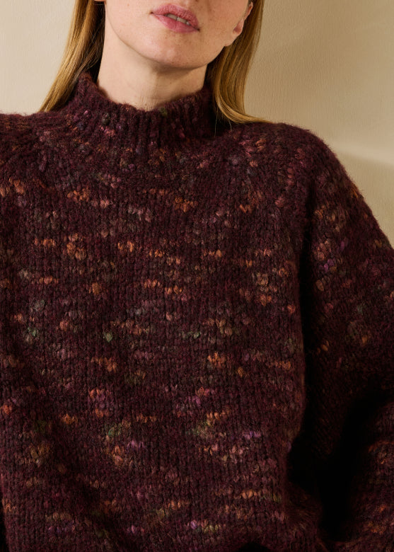 Grigio Knit in Burgundy