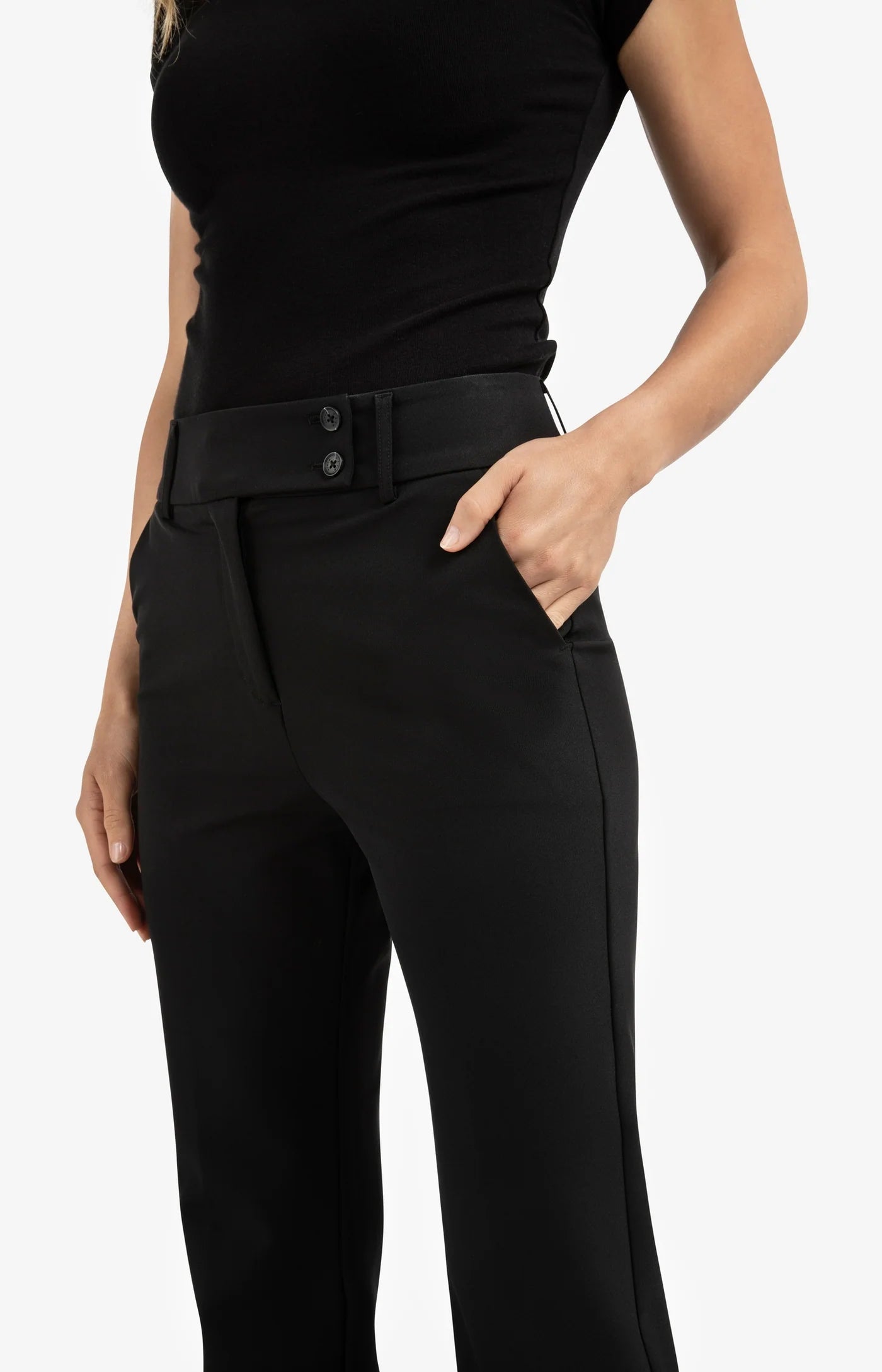 Scuba Straight Fit Trouser in Black