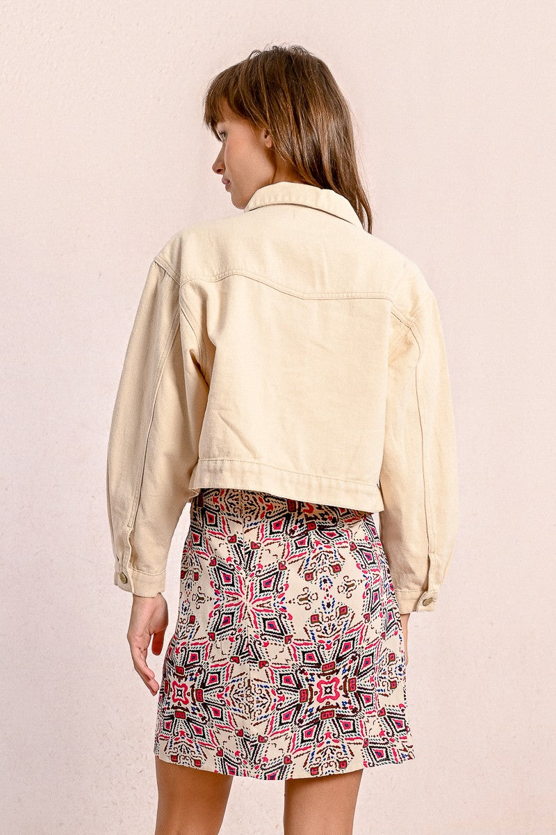 Short Jacket in Cream