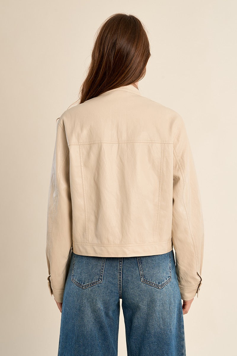 Short Mortard Jacket in Beige