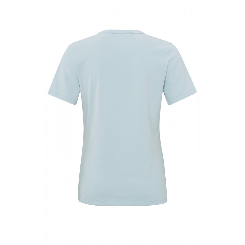 Crew Neck T-Shirt in Air Blue