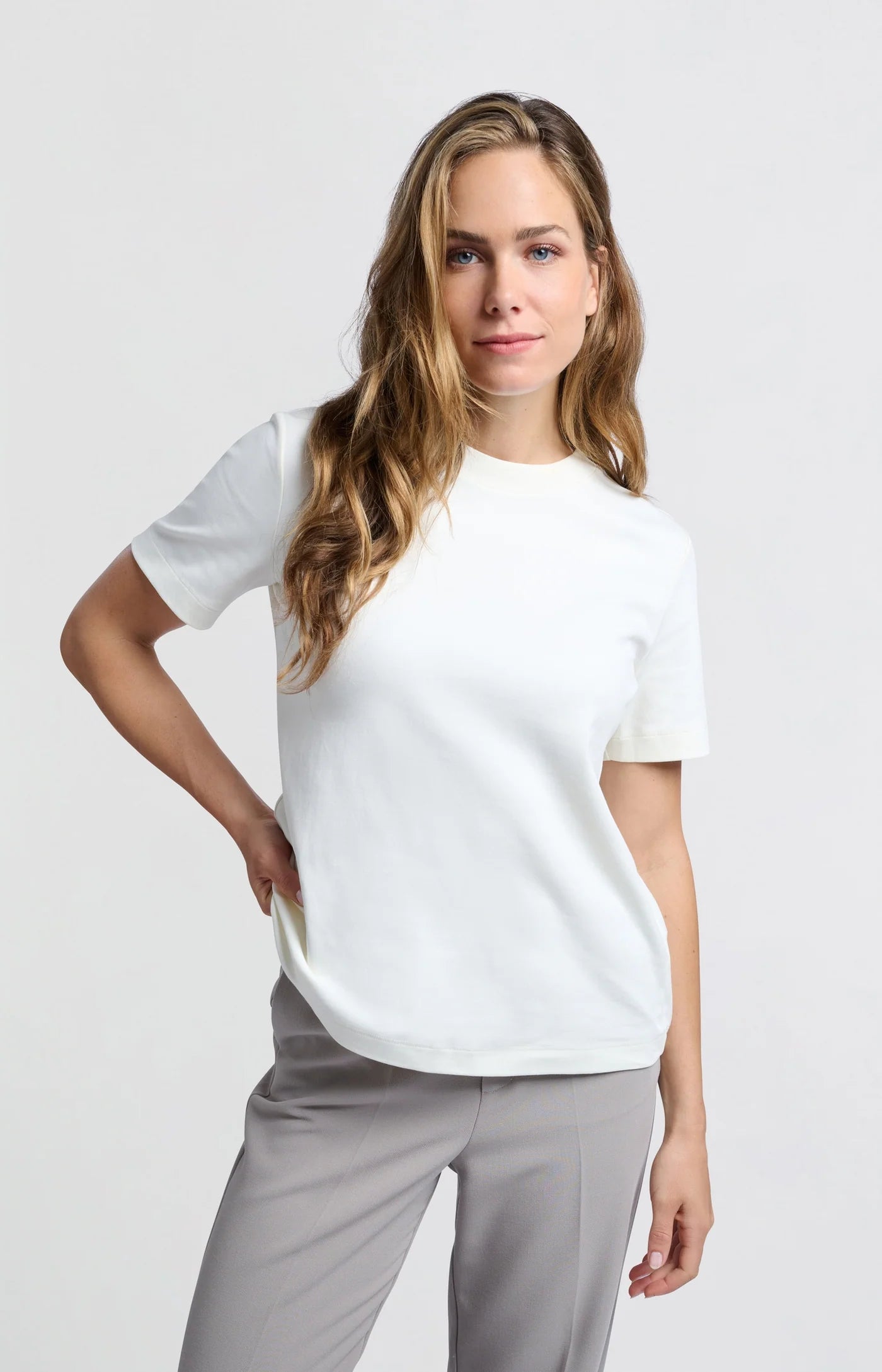 Relaxed Fit T-Shirt in Off White