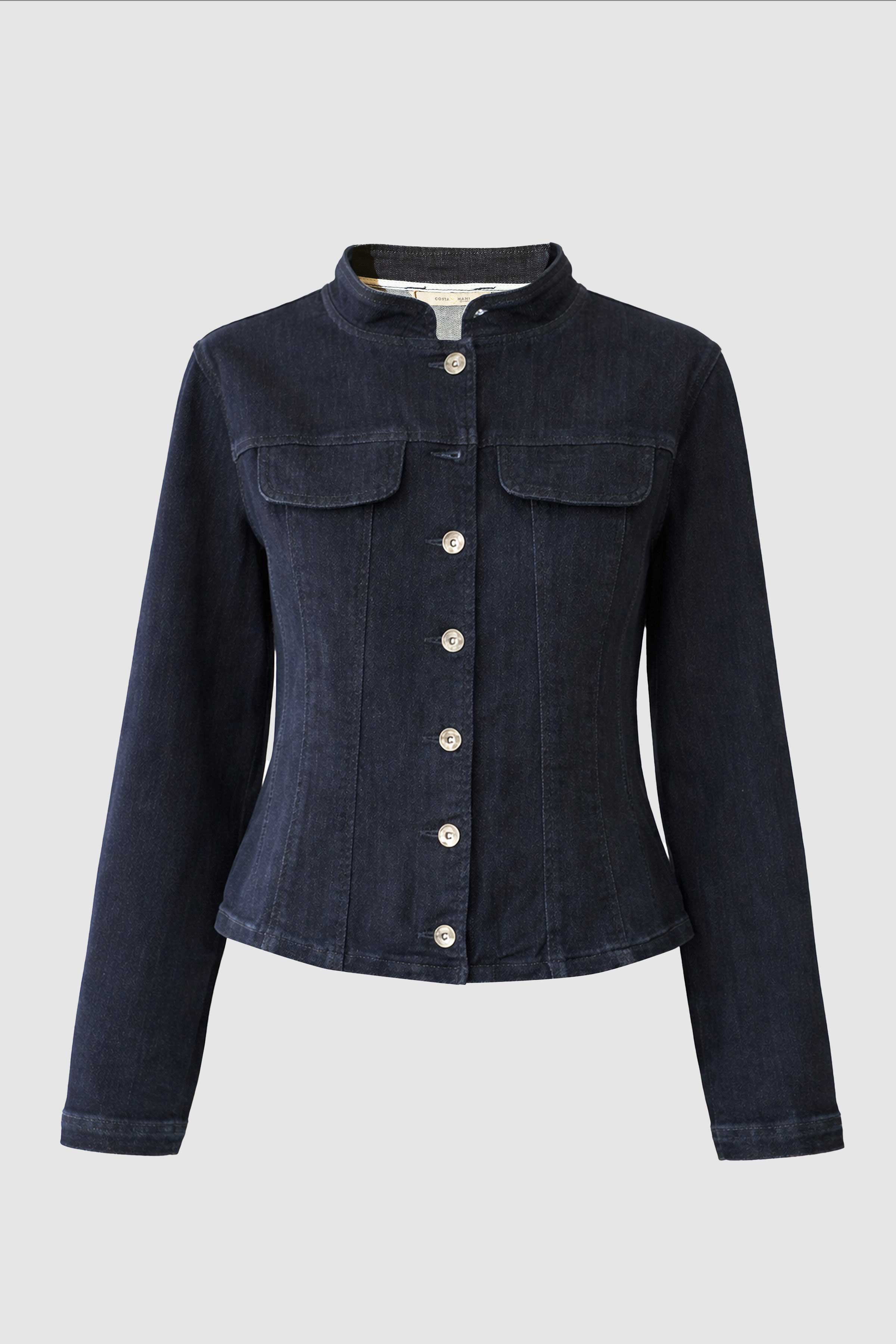 Uzo Denim Jacket in Dark Denim Blue