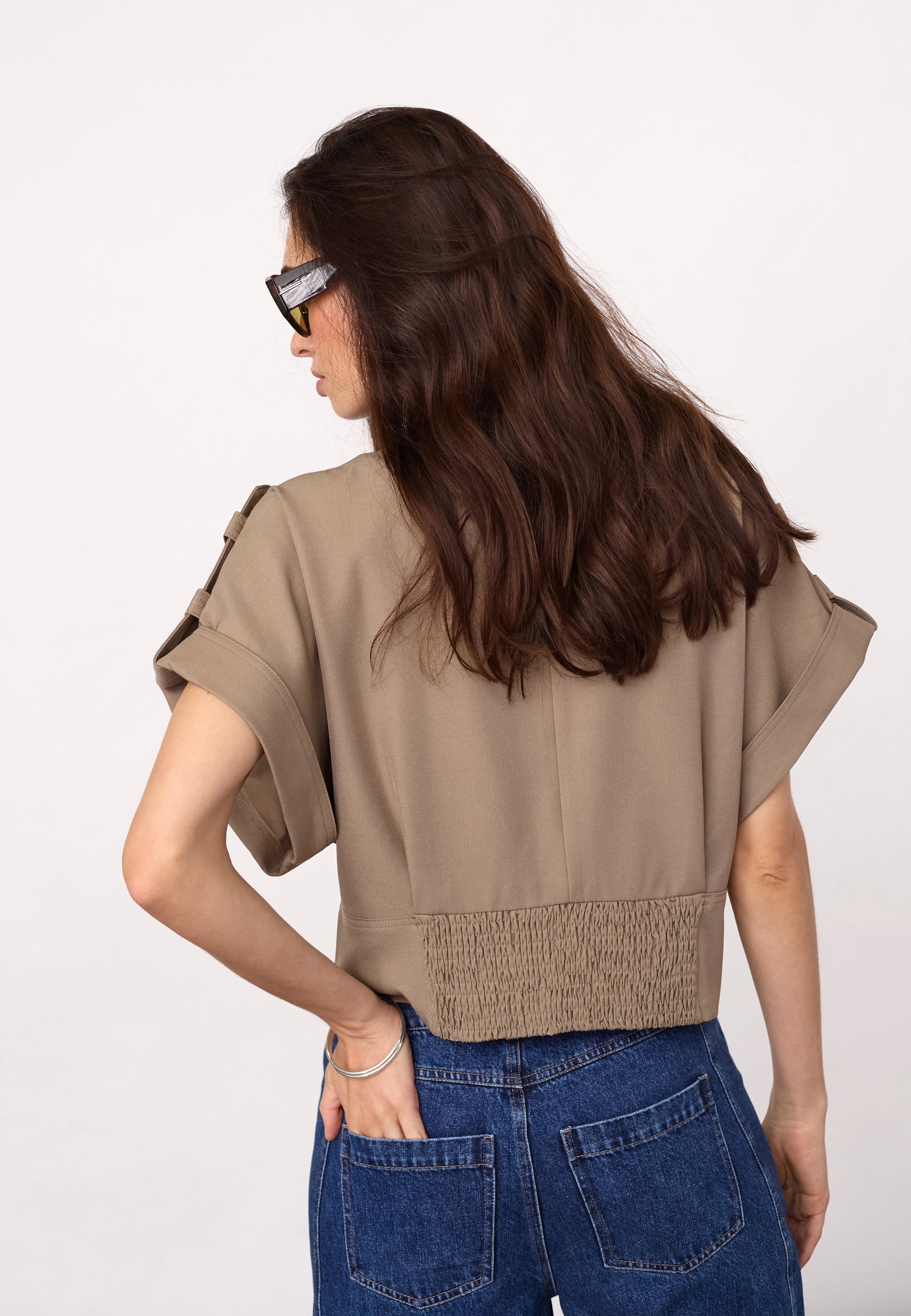 LunaCC Vest in Taupe